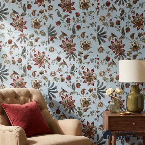 170-13 | 9.6 Meter x 20.87 Inches Florals Look Wallpaper - 54.77 Sq. Ft. | Minimum 15% wastage during installation
