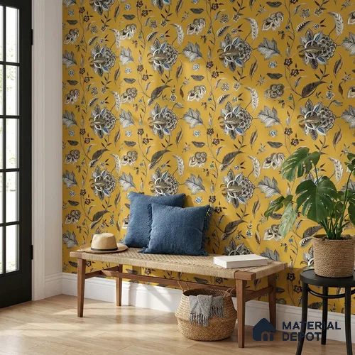 170-20 | 9.6 Meter x 20.87 Inches Florals Look Wallpaper - 54.77 Sq. Ft. | Minimum 15% wastage during installation