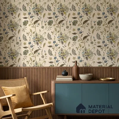 170-21 | 9.6 Meter x 20.87 Inches Florals Look Wallpaper - 54.77 Sq. Ft. | Minimum 15% wastage during installation