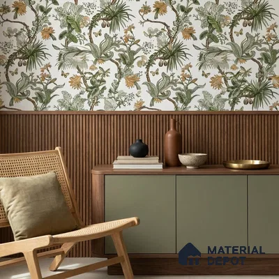 170-33 | 9.6 Meter x 20.87 Inches Florals Look Wallpaper - 54.77 Sq. Ft. | Minimum 15% wastage during installation
