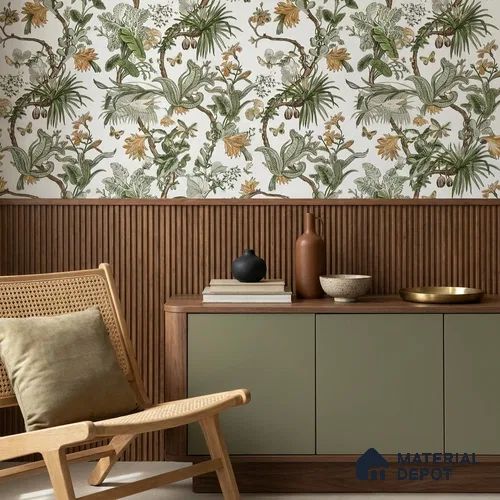 170-33 | 9.6 Meter x 20.87 Inches Florals Look Wallpaper - 54.77 Sq. Ft. | Minimum 15% wastage during installation