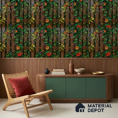 170-49 | 9.6 Meter x 20.87 Inches Florals Look Wallpaper - 54.77 Sq. Ft. | Minimum 15% wastage during installation