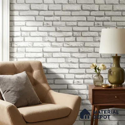 170-57 | 9.6 Meter x 20.87 Inches Brick Look Wallpaper - 54.77 Sq. Ft. | Minimum 15% wastage during installation