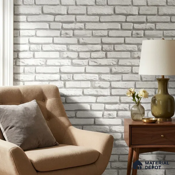 170-57 | 9.6 Meter x 20.87 Inches Brick Look Wallpaper - 54.77 Sq. Ft. | Minimum 15% wastage during installation
