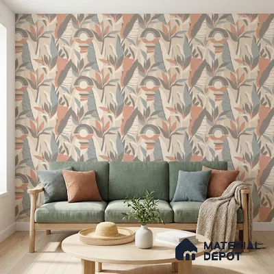 88674-2 | 5 Meter x 42 Inches Florals Look Wallpaper - 57 Sq. Ft. | Minimum 15% wastage during installation