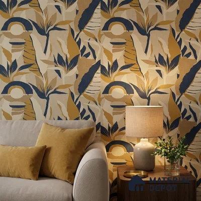 88674-3 | 5 Meter x 42 Inches Florals Look Wallpaper - 57 Sq. Ft. | Minimum 15% wastage during installation