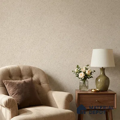 88667-2 | Warm Beige Crosshatch Weave Texture Patterned Wallpaper - 5 Meter x 42 Inches, 57 Sq. Ft. (Min. 15% Wastage)