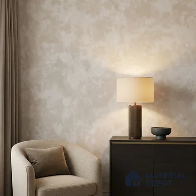 81377-1 | Soft White Cloudy Plaster Patterned Wallpaper - 5 Meter x 42 Inches, 57 Sq. Ft. (Min. 15% Wastage)