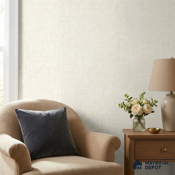 81376-1 | 5 Meter x 42 Inches Fabric Look Wallpaper - 57 Sq. Ft. | Minimum 10% wastage during installation