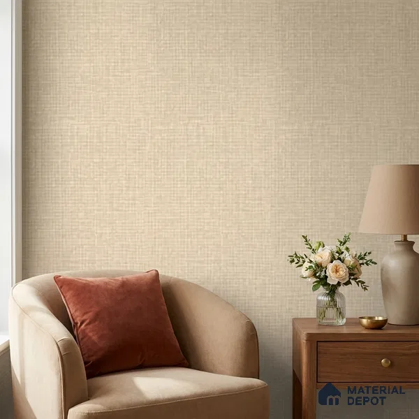 81376-3 | 5 Meter x 42 Inches Fabric Look Wallpaper - 57 Sq. Ft. | Minimum 10% wastage during installation