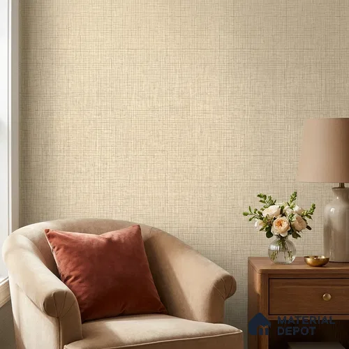 81374-4 | 5 Meter x 42 Inches Fabric Look Wallpaper - 57 Sq. Ft. | Minimum 10% wastage during installation