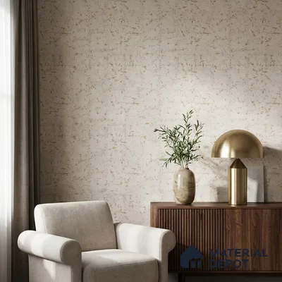 M10-3 | Grey Fleck Cork Textured Wallpaper - 10 Meter x 21 Inches, 57.37 Sq. Ft. (Min. 15% Wastage)