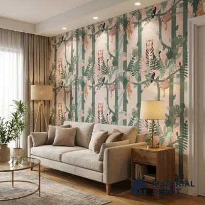 MM03 | 10 Meter x 21 Inches Animal Print Look Wallpaper - 57.37 Sq. Ft. | Minimum 15% wastage during installation