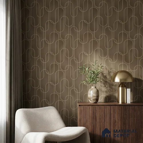 M9-4 | 10 Meter x 21 Inches Patterned Look Wallpaper - 57.37 Sq. Ft. | Minimum 15% wastage during installation