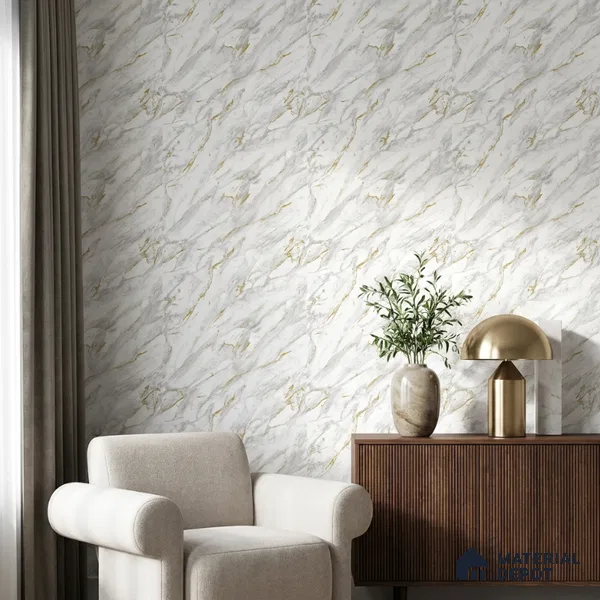 M11-2 | 10 Meter x 21 Inches Marble Look Wallpaper - 57.37 Sq. Ft. | Minimum 10% wastage during installation
