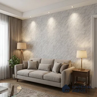 M11-6 | 10 Meter x 21 Inches Marble Look Wallpaper - 57.37 Sq. Ft. | Minimum 10% wastage during installation