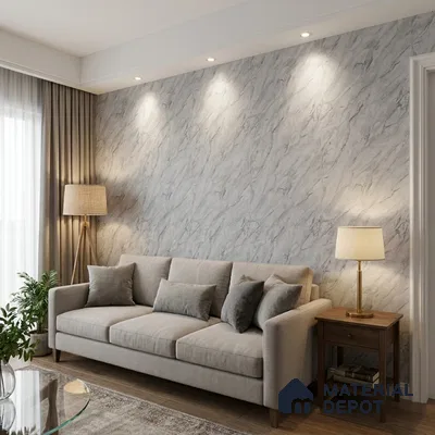 M11-7 | 10 Meter x 21 Inches Marble Look Wallpaper - 57.37 Sq. Ft. | Minimum 10% wastage during installation