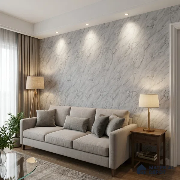 M11-7 | 10 Meter x 21 Inches Marble Look Wallpaper - 57.37 Sq. Ft. | Minimum 10% wastage during installation