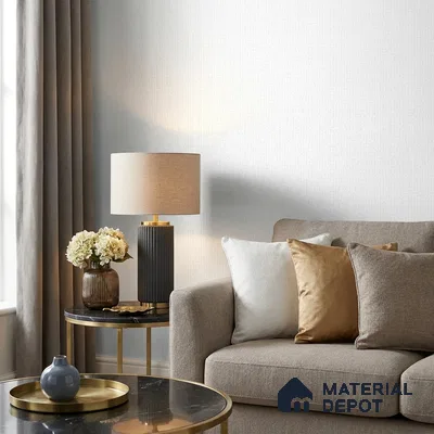 495-1 | White Embossed Weave Textured Wallpaper - 5 Meter x 42 Inches, 57.43 Sq. Ft. (Min. 15% Wastage)