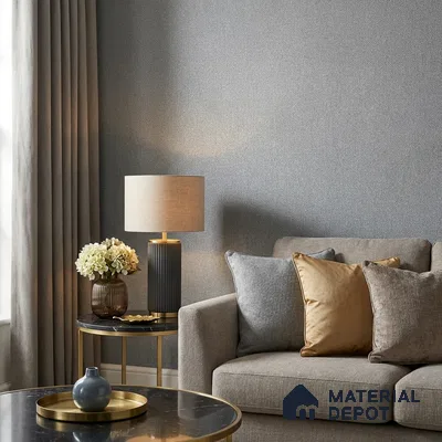 495-6 | Grey Knitted Weave Textured Wallpaper - 5 Meter x 42 Inches, 57.43 Sq. Ft. (Min. 15% Wastage)