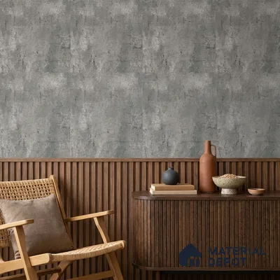 443-5 | Grey Distressed Concrete Textured Wallpaper - 5 Meter x 42 Inches, 57.43 Sq. Ft. (Min. 15% Wastage)