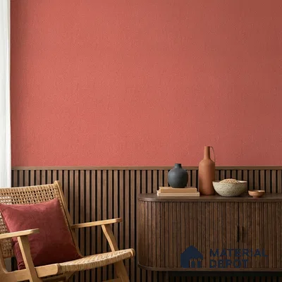 482-12 | Red Leatherette Grain Textured Wallpaper - 5 Meter x 42 Inches, 57.43 Sq. Ft. (Min. 15% Wastage)