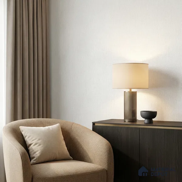 423-1 | Off-White Fine Linen Textured Wallpaper - 5 Meter x 42 Inches, 57.43 Sq. Ft. (Min. 15% Wastage)