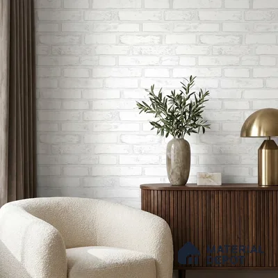 497-1 | 5 Meter x 42 Inches Brick Look Wallpaper - 57.43 Sq. Ft. | Minimum 15% wastage during installation