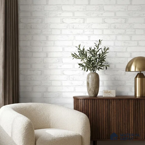 497-1 | 5 Meter x 42 Inches Brick Look Wallpaper - 57.43 Sq. Ft. | Minimum 15% wastage during installation