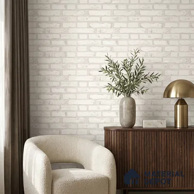 497-2 | 5 Meter x 42 Inches Brick Look Wallpaper - 57.43 Sq. Ft. | Minimum 15% wastage during installation