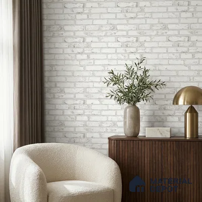 497-3 | 5 Meter x 42 Inches Brick Look Wallpaper - 57.43 Sq. Ft. | Minimum 15% wastage during installation