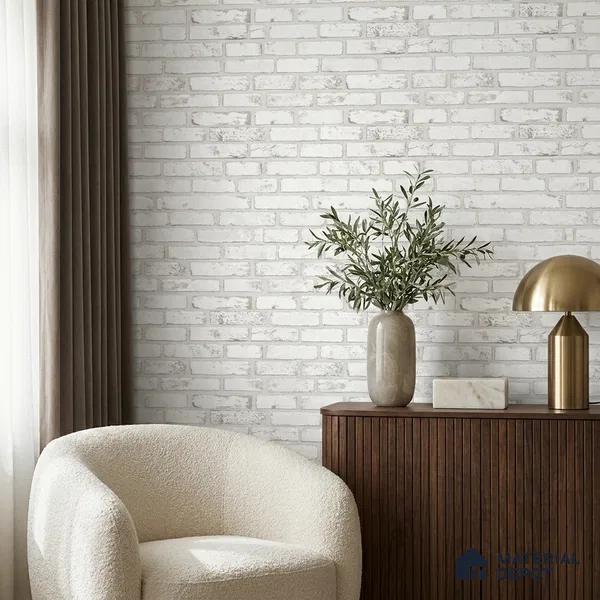 497-3 | 5 Meter x 42 Inches Brick Look Wallpaper - 57.43 Sq. Ft. | Minimum 15% wastage during installation