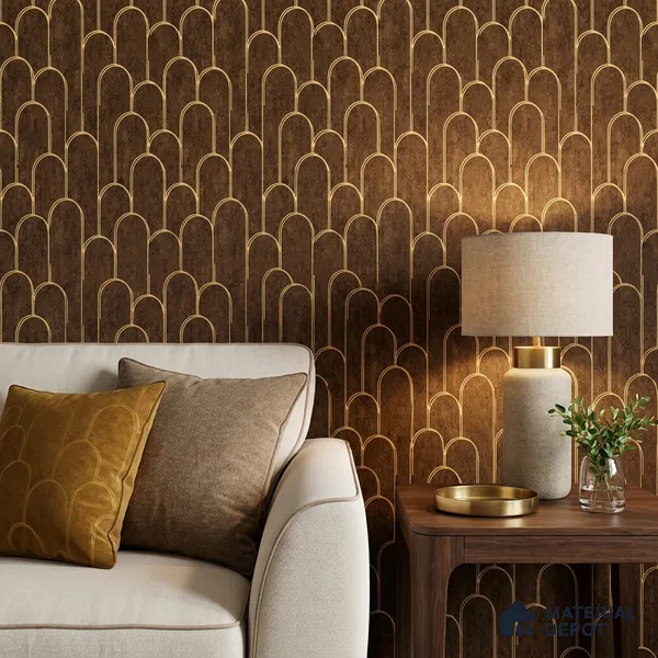 1154 | 10 Meter x 21 Inches Patterned Look Wallpaper - 57.37 Sq. Ft. | Minimum 15% wastage during installation