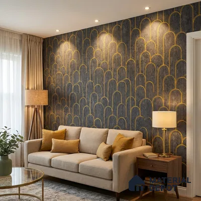 1157 | 10 Meter x 21 Inches Patterned Look Wallpaper - 57.37 Sq. Ft. | Minimum 15% wastage during installation