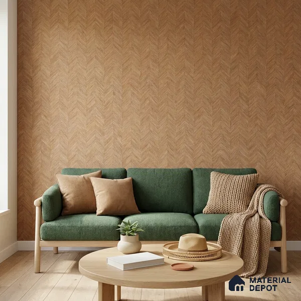 1140 | 10 Meter x 21 Inches Wood Look Wallpaper - 57.37 Sq. Ft. | Minimum 15% wastage during installation