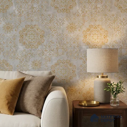 1160 | 10 Meter x 21 Inches Patterned Look Wallpaper - 57.37 Sq. Ft. | Minimum 15% wastage during installation