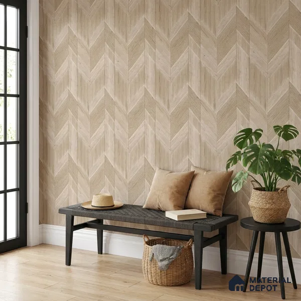 1162 | 10 Meter x 21 Inches Patterned Look Wallpaper - 57.37 Sq. Ft. | Minimum 15% wastage during installation
