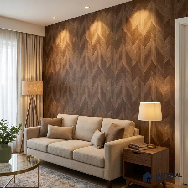 1164 | 10 Meter x 21 Inches Patterned Look Wallpaper - 57.37 Sq. Ft. | Minimum 15% wastage during installation