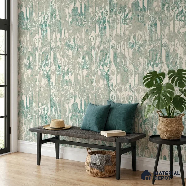 1110 | 10 Meter x 21 Inches Patterned Look Wallpaper - 57.37 Sq. Ft. | Minimum 15% wastage during installation