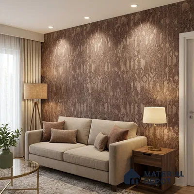 1113 | 10 Meter x 21 Inches Patterned Look Wallpaper - 57.37 Sq. Ft. | Minimum 15% wastage during installation