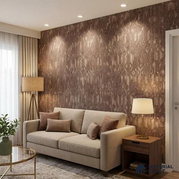 1113 | 10 Meter x 21 Inches Patterned Look Wallpaper - 57.37 Sq. Ft. | Minimum 15% wastage during installation