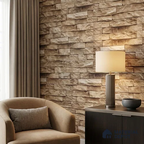 WP-1407 | 9.5 Meter x 21 Inches Stone Look Wallpaper - 54 Sq. Ft. | Minimum 15% wastage during installation