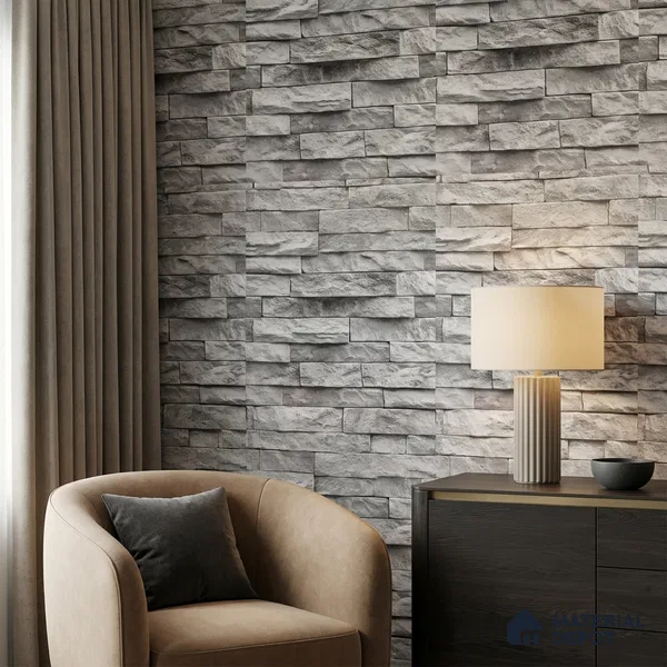 WP-1406 | 9.5 Meter x 21 Inches Stone Look Wallpaper - 54 Sq. Ft. | Minimum 15% wastage during installation