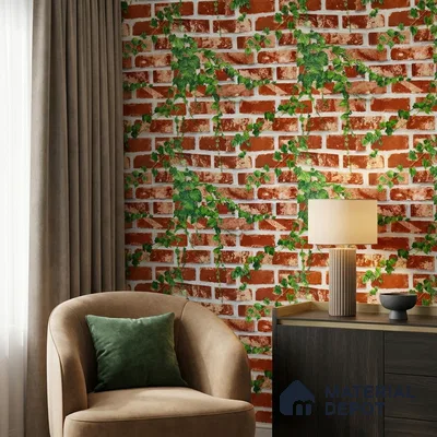 WP-1429 | 9.5 Meter x 21 Inches Brick Look Wallpaper - 54 Sq. Ft.  | Minimum 15% wastage during installation