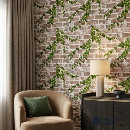 WP-1430 | 9.5 Meter x 21 Inches Brick Look Wallpaper - 54 Sq. Ft. | Minimum 15% wastage during installation