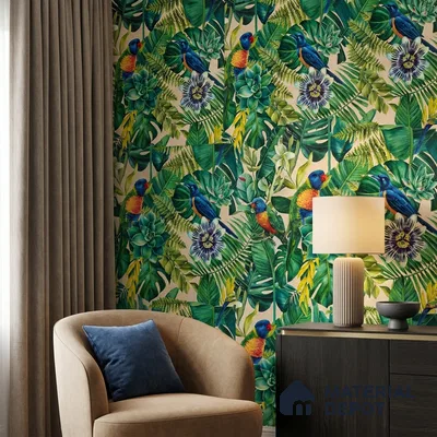 WP-1401 | 9.5 Meter x 21 Inches Florals Look Wallpaper - 54 Sq. Ft.  | Minimum 15% wastage during installation