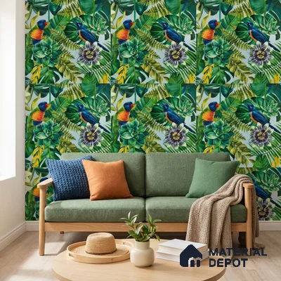 WP-1402 | 9.5 Meter x 21 Inches Florals Look Wallpaper - 54 Sq. Ft.  | Minimum 15% wastage during installation