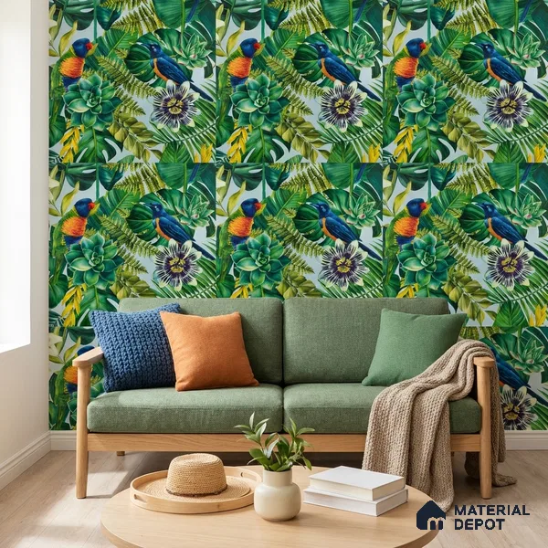 WP-1402 | 9.5 Meter x 21 Inches Florals Look Wallpaper - 54 Sq. Ft. | Minimum 15% wastage during installation