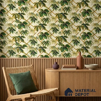 WP-1410 | 9.5 Meter x 21 Inches Tropical Look Wallpaper - 54 Sq. Ft.  | Minimum 15% wastage during installation