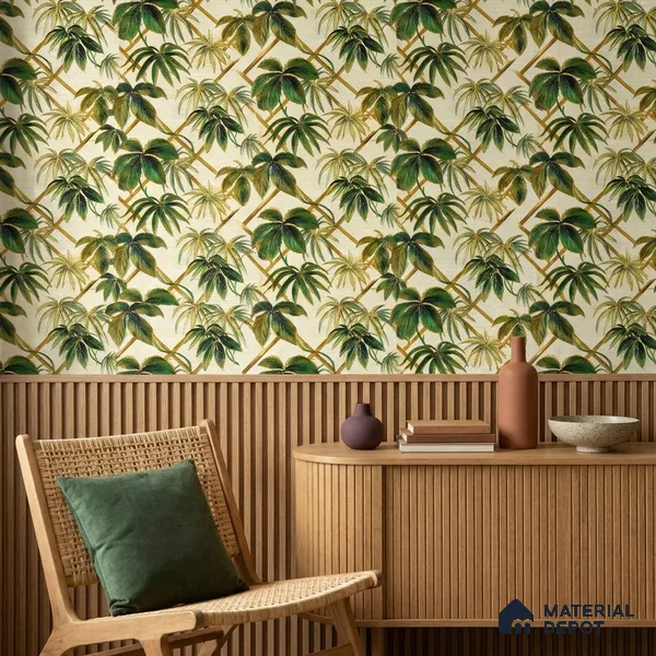 WP-1410 | 9.5 Meter x 21 Inches Tropical Look Wallpaper - 54 Sq. Ft.  | Minimum 15% wastage during installation